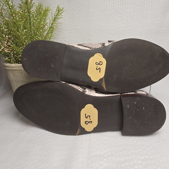 ANTONIO MELANI SNAKESKIN LOAFER DARLENE SLIP ON ANIMAL PRINT SIZE 8.5 EUC - Picture 7 of 8